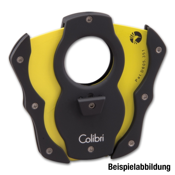 Colibri Zigarrenabschneider schwarz/schwarz, 22 mm 2