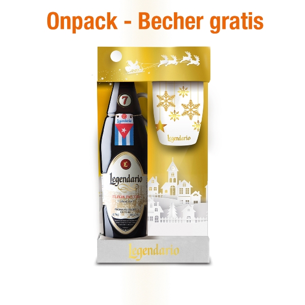 Legendario Elixir de Cuba Weihnachtsedition mit Becher 2