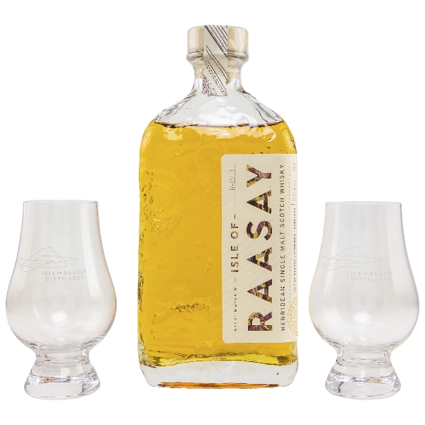 Isle of Raasay Batch R-02.1 Whisky 46,4 % mit 2 Gläsern 2