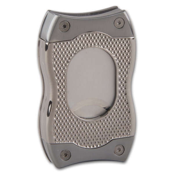 Colibri Zigarrenabschneider Flach- & Kerbschnitt schwarz/chrom 2